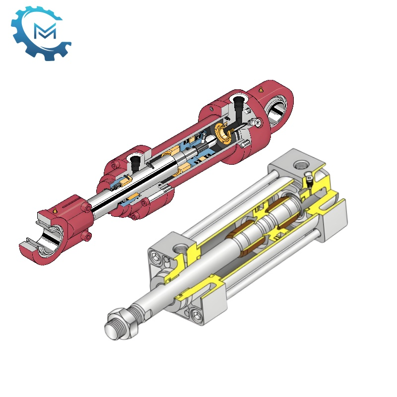 Wat zijn de verschillen tussen hydraulische cilinders en pneumatische cilinders?